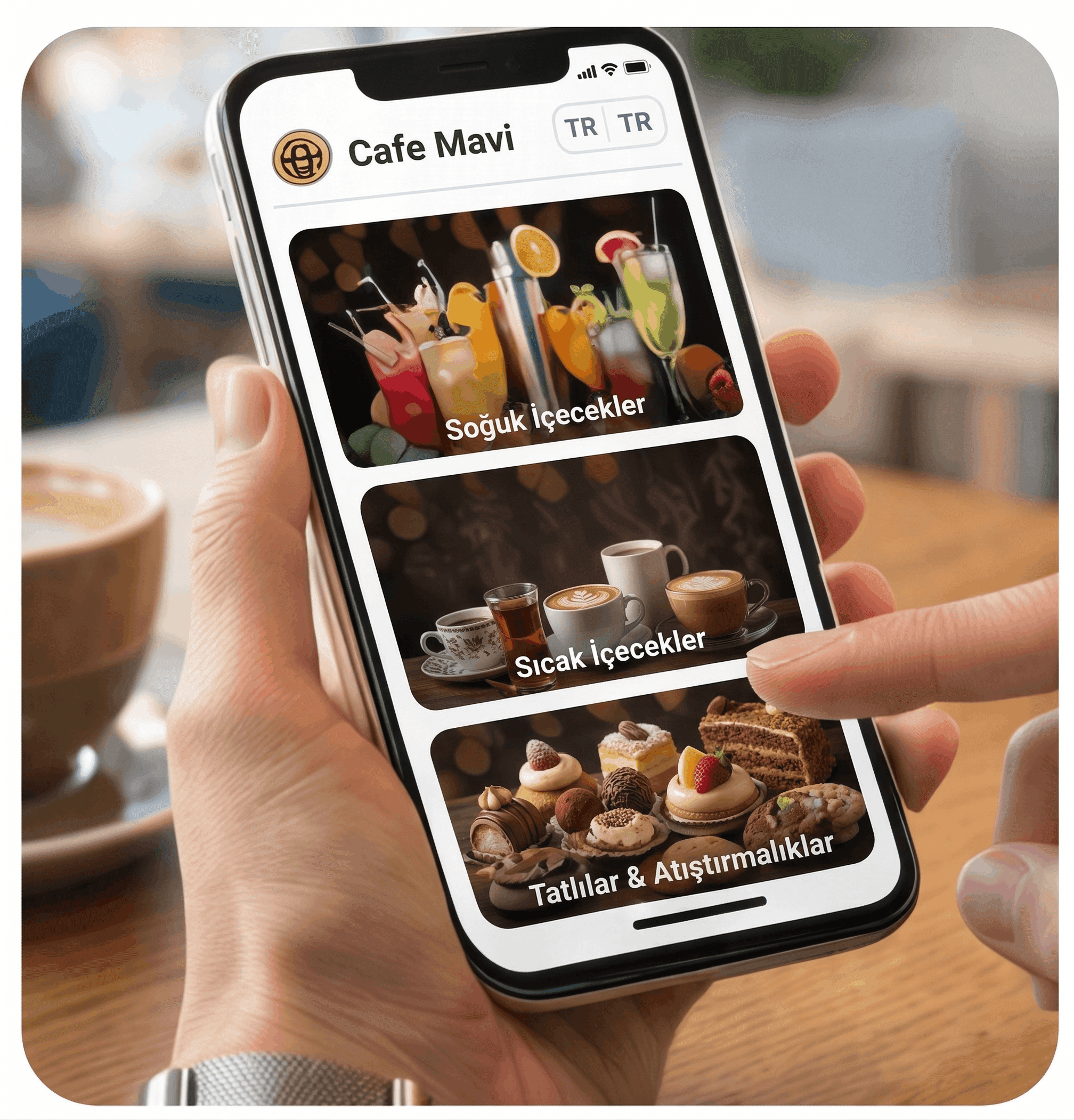 Adım 3: Müşteriler hemen menüyü görür