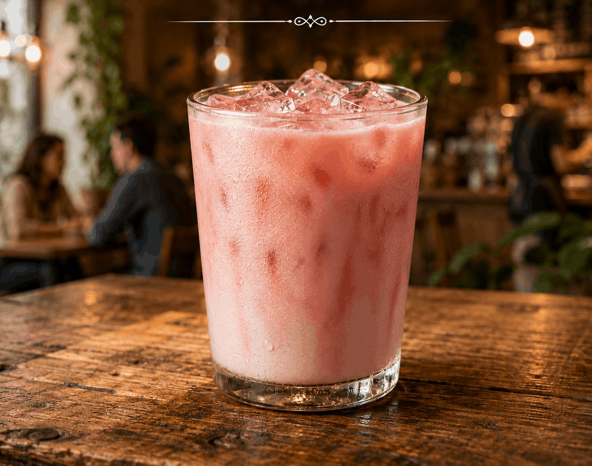 Ice Strawberry Latte