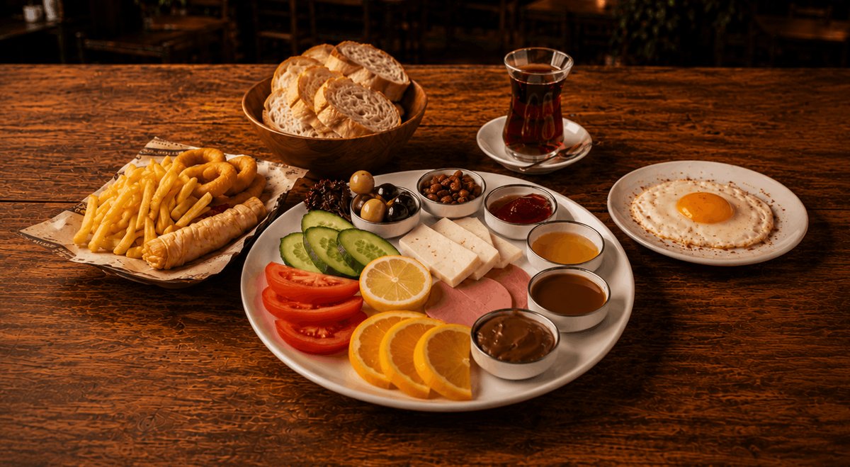 Klasik Kahvaltı + 1 Adet Double Çay Ücretsiz